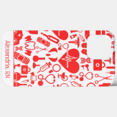 Rood & Wit Verpleegkunde Graphics Case-Mate iPhone Case (Achterkant (horizontaal))