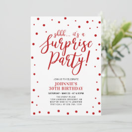 Rood & Wit | Verrassingsfeest voor Volwassenen Ver Kaart