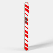 Rood Wit Verticaal Streepjespatroonontwerp Case-Mate iPhone Case (Achterkant / Rechts)