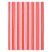 Rood Wit Verticaal Streepjespatroonontwerp Tafelkleed (Voorkant)