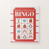 Rood Wit Vet Kerstmis puzzel Legpuzzel (Verticaal)