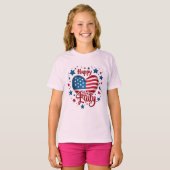 Rood, Wit & Vet: Patriottisch Print Collectie T-shirt (Voorkant volledig)