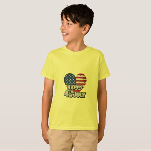 Rood, Wit & Vet: Patriottisch Print Collectie T-shirt (Voorkant volledig)