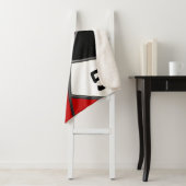 Rood, wit volleyball Gift Ideeën for Senior Night Sherpa Deken (In situ)