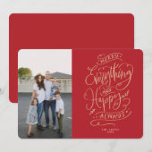 Rood Wit Vrolijk Alles Gelukkig Altijd Vakantie In Kaart (Voorkant / Achterkant)