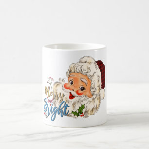 Rood Wit  Vrolijk & Helder Kerstman Kerst Koffiemok
