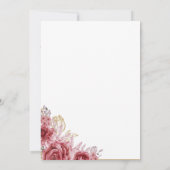 rood-wit waterverf bruiloft kaart (Achterkant)