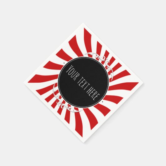 Rood & Wit Whimsical Fun Stripes Party Servetten (Hoek)