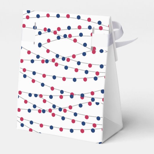 Rood, Wit & Wie? 4 juli Geslacht onthullen Partij Bedankdoosjes (Achterkant)