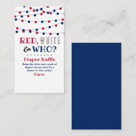 Rood, Wit & Wie? 4 juli Geslacht onthullen Partij Informatiekaartje