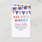 Rood, Wit & Wie? 4 juli Geslacht onthullen Partij Informatiekaartje (Voorkant)