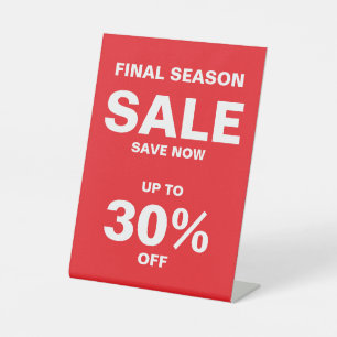 Rood Wit Winkel Sale Uithangbord Voetstuk Bord Reclamebord Met Voetstuk