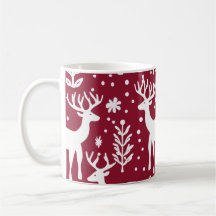 Rood & Wit Winter Wonderland rendieren Mok