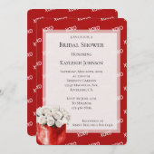Rood wit XOXO Rozen Vrijgezellenfeest Kaart (Voorkant / Achterkant)