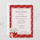 Rood wit XOXO Rozen Vrijgezellenfeest Kaart (Voorkant)