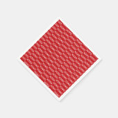 Rood & Wit xoxo Valentijnsfeestje Servet (Hoek)