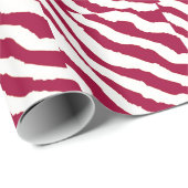 Rood-wit zebra streeppatroon cadeaupapier (Rol Hoek)