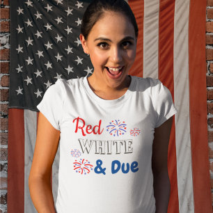 Rood wit & Zwangerschap T-shirt