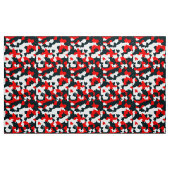 Rood Wit Zwart Abstract Patroon Stof (Yard (91,4 cm))