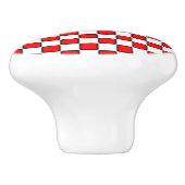 Rood wit zwart controlecord keramische knop (Zijkant)