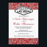 Rood Wit Zwart Damast Elegant Las Vegas Bruiloft Kaart<br><div class="desc">Moderne chique maar toch met een retro flair las vegas welkomstbord design. Alle standaardtekst kan volledig worden aangepast met uw eigen formuleringen en u kunt ook de lettertypen, formaten, tekstplaatsing en kleuren van de tekst wijzigen. Als u alleen de tekst wilt wijzigen, gebruikt u de optie Personaliseren. Voor uitgebreidere wijzigingen...</div>