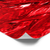 Rood Wit Zwart Draaiend Ontwerp  Poster (Hoek)