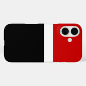 Rood Wit Zwart Kleur Block Style Design Case-Mate iPhone Case (Achterkant (horizontaal))