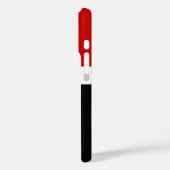 Rood Wit Zwart Kleur Block Style Design Case-Mate iPhone Case (Achterkant / Links)