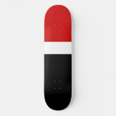 Rood Wit Zwart Kleur Block Style Design Persoonlijk Skateboard (Voorkant)
