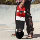 Rood Wit Zwart Kleur Block Style Design Persoonlijk Skateboard
