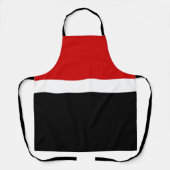 Rood Wit Zwart Kleur Block Style Design Schort (Voorkant)