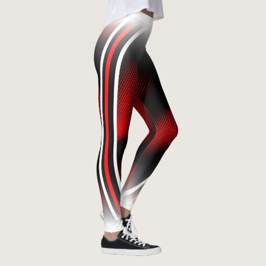 rood + wit + zwart leggings (Rechts)