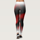 rood + wit + zwart leggings (Achterkant)