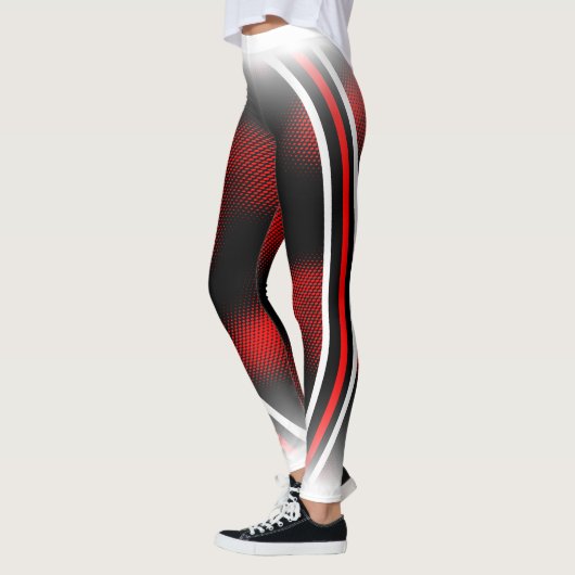 rood + wit + zwart leggings (Links)