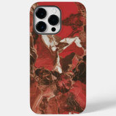 Rood Wit Zwart Marmer Koel Case-Mate iPhone Case (Achterkant)