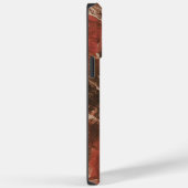 Rood Wit Zwart Marmer Koel Case-Mate iPhone Case (Achterkant / Rechts)