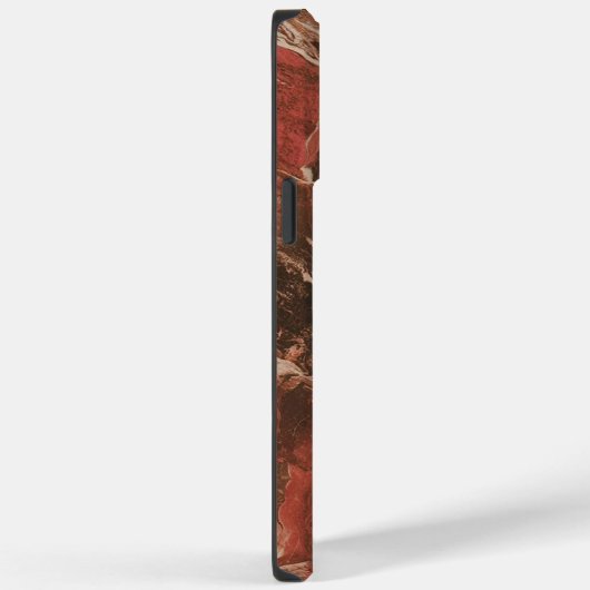 Rood Wit Zwart Marmer Koel Case-Mate iPhone Case (Achterkant / Rechts)