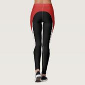 Rood/Wit/Zwart Patroon Leggings 3 (Achterkant)