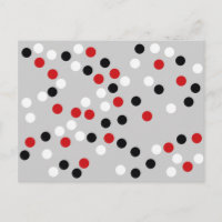 rood wit zwart stip patroon
