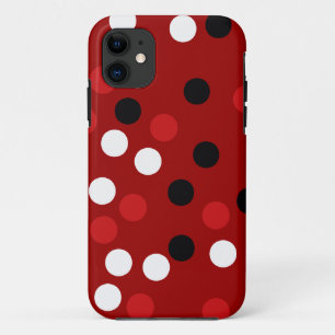 rood wit zwart stip patroon Case-Mate iPhone case