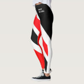ROOD WIT & ZWART T&T PATRIOT LEGGINGS (Links)