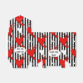 Rood Wit Zwart Valentijn Harten Favor Box Bedankdoosjes (Uitgevouwen)