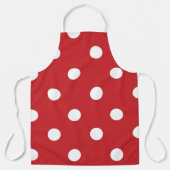 Rood-witpoolpunt Schort (Voorkant)