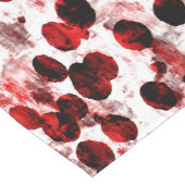 Rood-witte abstracte spleettafelrunner korte tafelloper (Hoek)