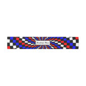 Rood-witte blauwe vinkspiraal (P) van K Yoncich Uitnodigingen Wikkel (Vlak)