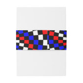 Rood-witte blauwe vinkspiraal (P) van K Yoncich Uitnodigingen Wikkel (Achterkant Voorbeeld)
