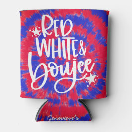 Rood Witte Boujee 4 juli Tie Dye Bachelorette Blikjeskoeler