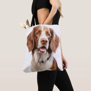 ROOD&WITTE BRITTANY SPANJEL HOND TOTE BAG
