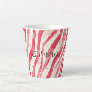 Rood Witte Candy Cane Strepen Kerstmis Latte Mok
