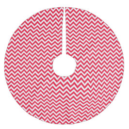 Rood & Witte Chevron - Kerstboom Vloerkleed Rok